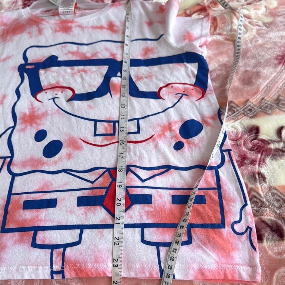 Nickelodeon Pink Tie-Dye SpongeBob  T-Shirt XL NWT - Picture 8 of 8